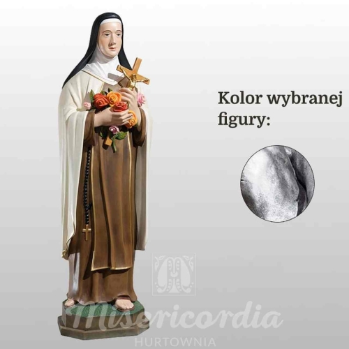 ŚW. TERESA OD DZIECIĄTKA JEZUS 102CM SREBRNY (851)