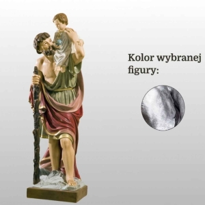 ŚW. KRZYSZTOF 90CM SREBRNY (888)