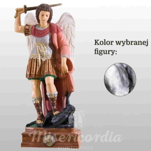 ŚW. MICHAŁ ARCHANIOŁ 100CM SREBRNY (902)