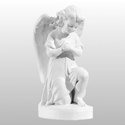 ANIOŁ KLĘCZĄCY - LEWY 28CM BIAŁY (928)