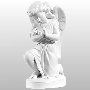 ANIOŁ KLĘCZĄCY - PRAWY 28CM BIAŁY (929)
