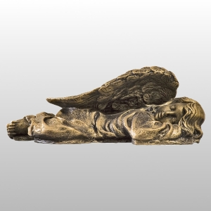 ANIOŁEK LEŻĄCY LEWY 32x13CM ZŁOTY (910)