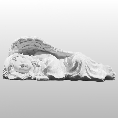 ANIOŁEK LEŻĄCY PRAWY 32x13CM BIAŁY (911)
