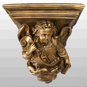 PODSTAWA PRZYŚCIENNA DO FIGUR 36x36x31CM ZŁOTY (969)