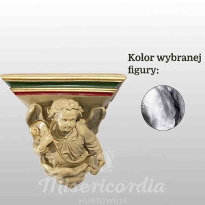 PODSTAWA PRZYŚCIENNA DO FIGUR 36x36x31CM SREBRNY (969)