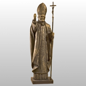 FIGURA OJCA ŚW. JANA PAWŁA II 150CM ZŁOTY (655)