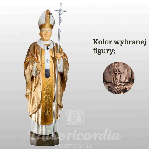FIGURA OJCA ŚW. JANA PAWŁA II 180CM IMITACJA BRĄZU (625)
