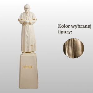 FIGURA OJCA ŚW. JANA PAWŁA II na postumencie 195CM ZŁOTY (630)