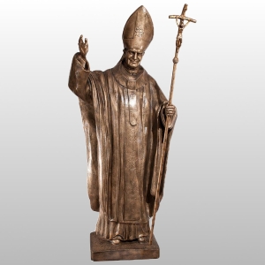 FIGURA OJCA ŚW. JANA PAWŁA II 200CM ZŁOTY (620)