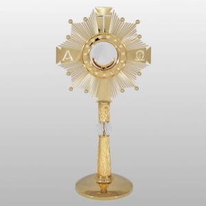 MONSTRANCJA Z KAMIENIAMI h - 55 cm, Ø tarczy 28 cm, (51549)