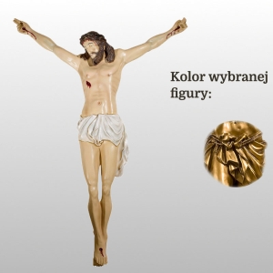 KORPUS CHRYSTUSA 125 CM WŁOSKIE ZŁOTO (162)