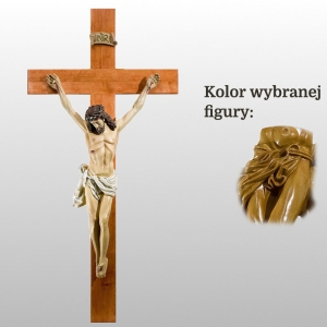 KORPUS CHRYSTUSA 80 CM DREWNO NA KRZYŻU 125 x 60 CM (176)
