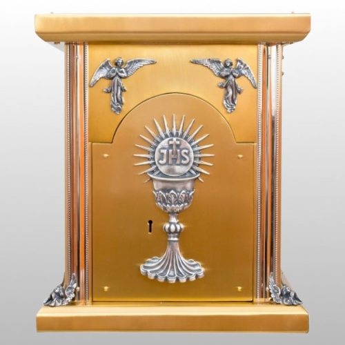 TABERNAKULUM IHS KIELICH SREBRNY