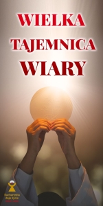 BANER Z HASŁEM: WIELKA TAJEMNICA WIARY (tajemnica_01)