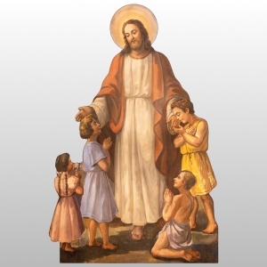 JEZUS WŚRÓD DZIECI (PION) - TEKTURA 180cm