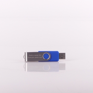 PAMIĘĆ USB PENDRIVE, TWISTER 16GB, NIEBIESKI