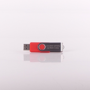 PAMIĘĆ USB PENDRIVE, TWISTER 16GB, CZERWONA