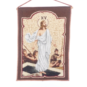 KOMPLET HAFTOWANYCH STACJI DROGI KRZYŻOWEJ - WYS.50cm x SZER.40cm