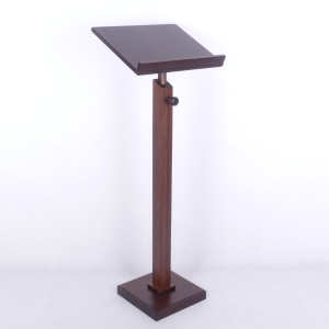 PULPIT DO MIEJSCA PRZEWODNICZENIA - KOLUMNA KWADRAT Z REGULACJĄ, WYS. 130CM BRĄZ