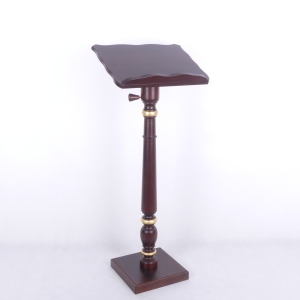 PULPIT DO MIEJSCA PRZEWODNICZENIA - OZDOBNE ZŁOCENIA Z REGULACJĄ, WYS. 130CM CIEMNY BRĄZ