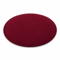 PODUSZKA POD DZWONKI, OKRĄGŁA ?30cm, WELUR GŁADKI BORDO