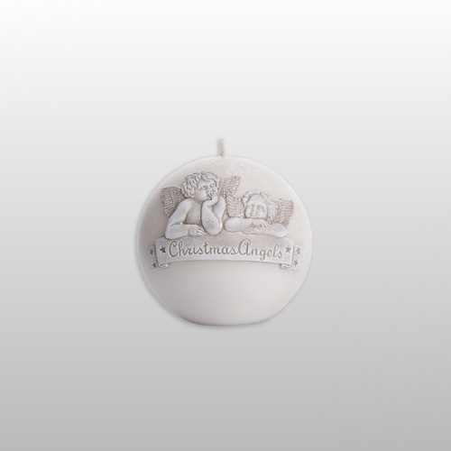 ŚWIECA CHRISTMAS ANGELS PEARL Kula 100