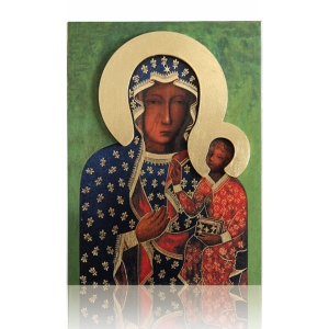 IKONA MB CZĘSTOCHOWSKA (AUREOLA) MAŁA 12x19