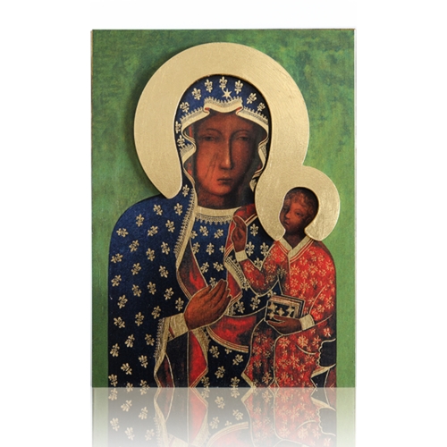 IKONA MB CZĘSTOCHOWSKA (AUREOLA) MAŁA 12x19