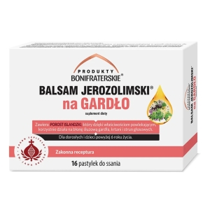 BALSAM JEROZOLIMSKI NA GARDŁO 16 pastylek do ssania