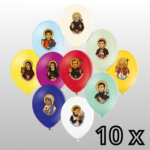 BALONY ZE ŚWIĘTYMI 10 szt