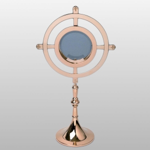 MONSTRANCJA NA DUŻĄ HOSTIĘ h - 66 cm, Ø luny 16 cm, (7592)
