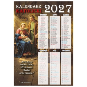 KALENDARZ KATOLICKI PLANSZOWY B4