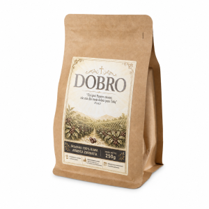 KAWA ZIARNISTA 100% ARABICA 250g - "DOBRO"