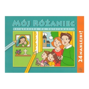 KOLOROWANKA Z NAKLEJKAMI - MÓJ RÓŻANIEC