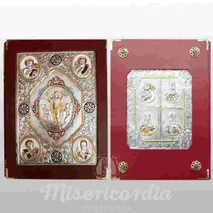 ETUI NA EWANGELIARZ - CHRYSTUS PANTOKRATOR + 4 EWANGELISTÓW (15923)