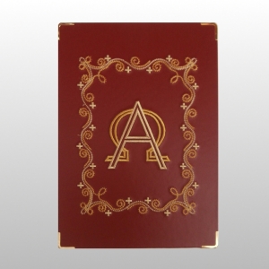 ETUI NA EWANGELIARZ - OZDOBNE A&Ω HAFT + OZDOBNE A&Ω HAFT (28806)