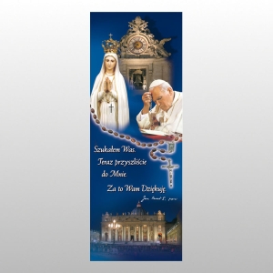 BANER DRUK NA MATERIALE 0,75 X 2,0 m - Jan Paweł II 15