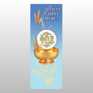 BANER DRUK NA MATERIALE 0,75 X 2,0 m - KOMUNIA 10
