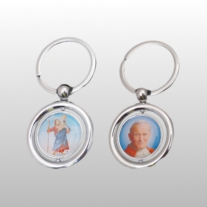 BRELOK OBROTOWY OKRĄGŁY ŚW.KRZYSZTOF/JPII