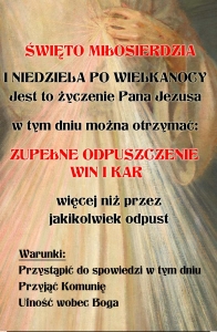 BANER TRANSPARENT - ŚWIĘTO MIŁOSIERDZIA (t_119)