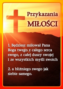 BANER TRANSPARENT - PRZYKAZANIA MIŁOŚCI (t_59)