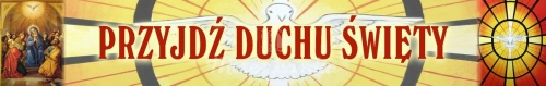 BANER TRANSPARENT - PRZYJDŹ DUCHU ŚWIĘTY (t_03)