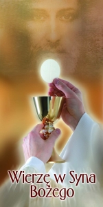 BANER TRANSPARENT - WIERZĘ W SYNA BOŻEGO (t_112)