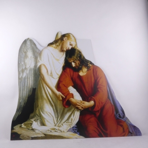 JEZUS W OGRÓJCU (Z ANIOŁEM) - TEKTURA 160cm