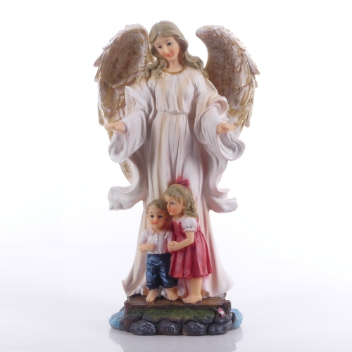 FIGURKA ANIOŁ STRÓZ Z DZIEĆMI 30,5CM