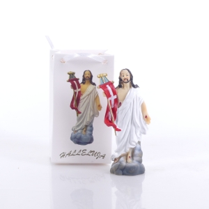 JEZUS ZMARTWYCHWSTAŁY MAŁA FIGURKA