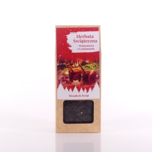 HERBATA ŚWIĄTECZNA - POMARAŃ. Z CYNAMON. 40G