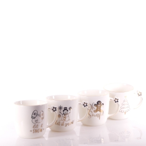 KUBEK PORCELANOWY ŚWIATECZNY 360 ML
