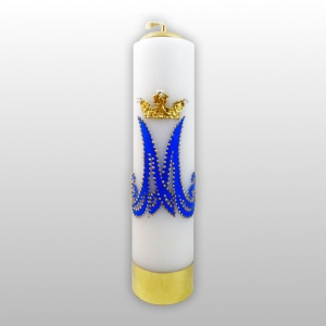 ŚWIECA OŁT.30/8 MARYJNA, SAMO "M" I KORONA