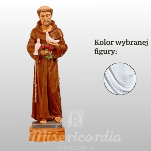 ŚW. FRANCISZEK (Z GOŁĄBKAMI) 50CM BIAŁY (806)
